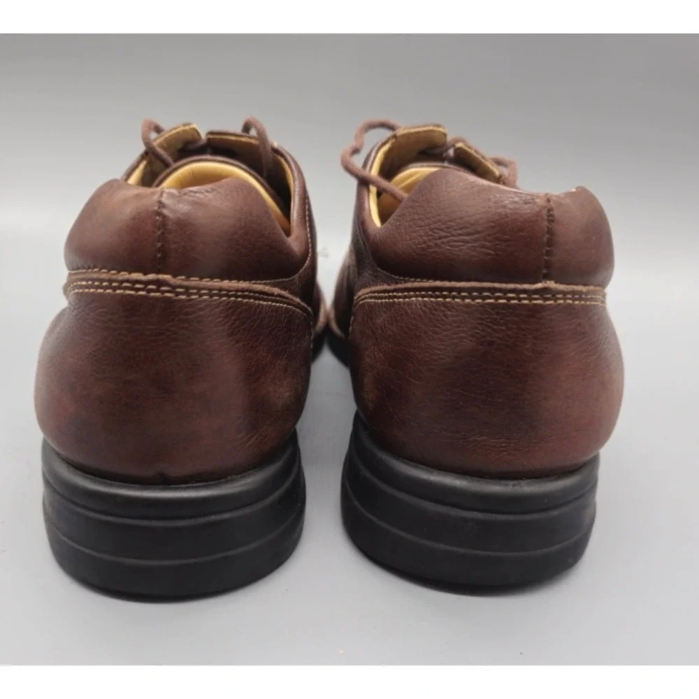Johnston & Murphy Men 11.5 M/ Ecco Shock Point Brown Leather Casual/Oxford Shoes